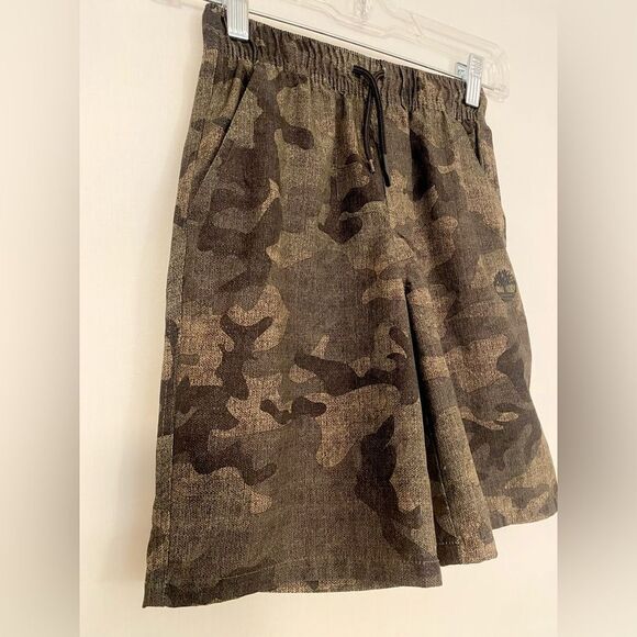 Timberland Boys' Amphibian 2-Way Stretch Pull-On Shorts camo size small (8) - Picture 4 of 10
